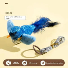 Bird Interactive Cat Toys Electric Sounding Birds Cat Chew Bite Plush Toys Cat Supplies Pet Shop
