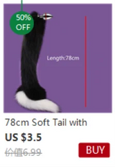 Role-playing Sex Games, Men and Women Sex Toys,1pcs,BDSM Three Size Dog Tail Anal Plug, Animal Tail Butt Plug