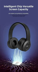Stereo P47 Headset 5.0 Bluetooth Headset Folding Series Wireless Sports Game Headset for iPhone XiaoMi