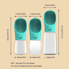 Portable Dog Water Bottle – Leakproof Travel Bowl for All Sizes Pet Shop