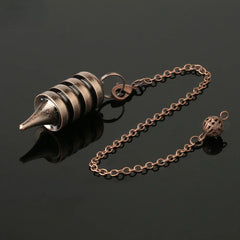 Copper Metal Pendulum for Dowsing Divination Energy Work Meditation Scrying Witchcraft Pendulums Tool Spiritual Pendulos X092