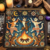 Divination Altar Cloth Civet Cat Tarot Tablecloth For Tarot Card Reading Decorative Voo-Polyester Oracle Card Mat - TLB (924) / 75x75cm