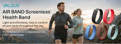 VALDUS Air Band Smart Bracelet Man Woman Heart Rate Blood Pressure Calorie HRV Waterproof Long Battery Life NFC Fitness Tracker