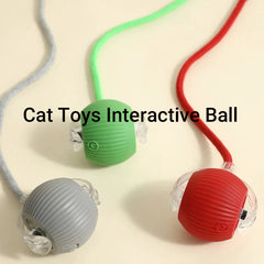 New Cat Interactive Ball Toy,Automatic Rolling Cat Ball Rechargeable,Smart Kitten Interactive Toy,Intelligent Balls Toy for Cat Pet Shop