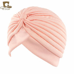 NEW Luxury Divas Stretchable turban Head wrap hat with beaded pendant women Headwear