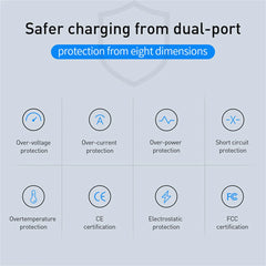USB Type C Charger 60W PD Fast Charging Phone Charger QC3.0 Wall Power Adapter Travel Charger for iPhone Xiaomi Samsung Huawei
