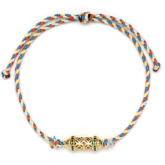 Lucky Eye Adjustable Colorful Braided Rope Bracelet Turkish Evil Eye Bead Copper Zircon Charm Bracelet for Women Men Jewelry