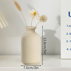 INS Nordic White Ceramic Vase – Decorative Flower Pot Home Decor