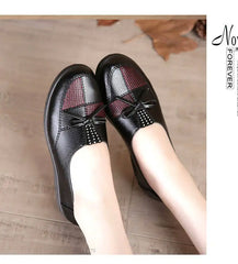 Women’s Leather Flats Classic Casual Loafers