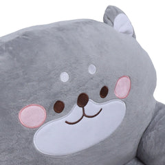Kids Chair Kids Corner Sofa Cartoon Gray Foldable Wide Handle Soft Breathable Toddler Chair for Reading Relaxing Sleeping Living Room Furniture