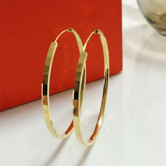 Senlissi 18K Gold Plated 925 Silver Hoop Earrings for Women