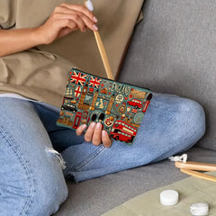 UK Landmark Print Makeup Bag – Multifunctional Zipper Pouch