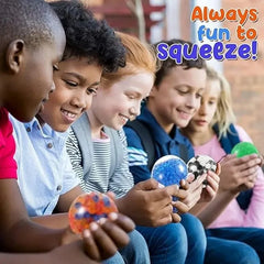 6PCS Mini Rainbow Squishy Stress Balls – Sensory Fidget Set
