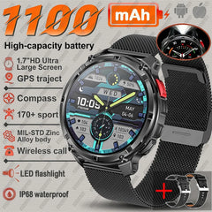 New T-Rex3 Ultra 1100mAh Battery Smart Watch GPS Track Compass IP69K Waterproof Sports tracker Outdoors Military Smartwatches