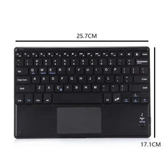 Universal Bluetooth Keyboard with Touchpad For TCL NXTPAPER 11 Plus Gen 2 FE 11 11.5 inch Folio Stand Case Protective Cover