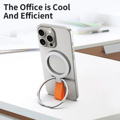 Magnetic Phone Ring Holder Kickstand 360° - Removable Anti-Slip Grip for iPhone 12-16/Samsung/Pixel, Universal Foldable Design