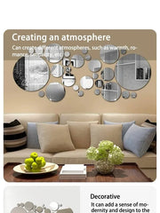 Acrylic Mirror Wall Sticker Round Decorative Mirror