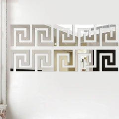3D 5/10CM Square Self Adhesive Waist Line Mirror Wall Art Stickers for Living Room Ceiling Edge Strip Corner Line Wall Decor