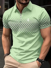 Men's Golf Polo Short Sleeve Polo Shirt Outdoor Casual Daily Streetwear Summer 3D Print Micro-elastic Polyester