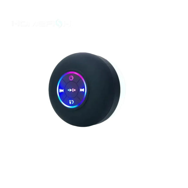HOMEFISH 2025 New bathroom waterproof wireless LED suction Cup Mini Bluetooth speaker Portable outdoor sports stereo speakers