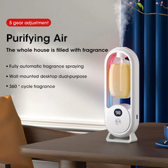 Smart Essential Oil Diffuser 5-Speed Adjustable Speed Household Fragrance Machine Kitchen & Bathroom Deodorizer Atomizer Home Decor
