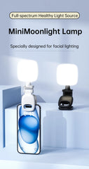Portable LED Selfie Fill Light Photography Adjustable Brightness Mobile Led Light Clip For Phone Laptop Tablet Meeting Make Up
