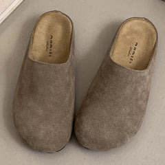 Crestar Fashion Flat Slippers For Women 2025 New Outdoor Cozy Soft Flat Mules Lady Retro Spring House Slides Antiskid Beach Shoe