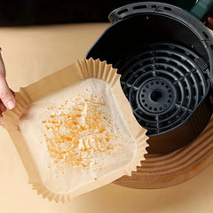 50 Packs of Non Stick Paper Lined with Air Fryer for Baking and Microwave Ovens Easy To Clean and Separate for Healthier Cooking Essentials, Kitchen Tools