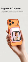 NEWEST Magnetic Selfie Monitor Screen with Fill Light Phone Back Mirroring Rear Camera For Live Stream Vlogging Video Recording