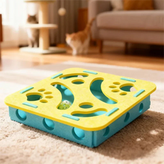 New Cat Puzzle Toy Felt Tunnel Box Cat Playing Toy With Ball Indoor Entertainment Hunting Indoor Kitten Toys Cat Supplies Pet Shop