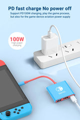 3 in 1 USB C Docking Station 4K HDMI GAME HUB Adapter 100W PD USB 3.0 Hub for Switch, MacBook & Phones