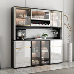 Nordic Glass Kitchen Cabinet Classic Display Decoration Luxury Kitchen Cabinet Storage Modern Szafka Kuchenna Furniture Home Kitchen & Dining Furniture