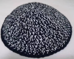 16/17cm HANDMADE KNITTED YARMULKE KIPPAH
