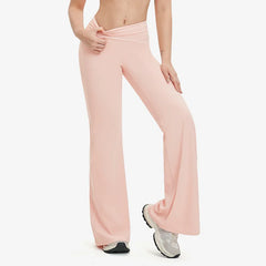 High Waist Yoga Flared Pants Hip Lifting Fitness Trousers Exercise Elastic Bell Bottom Pants Female Casual Outdoor Yoga Pants