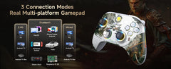 EasySMX X15 Wireless Gamepad Bluetooth Gaming Controller Compatible with PC/NS/TV/Phone/Steam RGB Hall Effect Black Myth Wukong