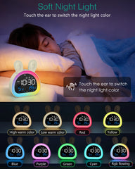 ORIA Kids Alarm Clock Ok to Wake Clock Toddlers Night Light Clock Cute Alarm Clocks with Sleep Training for Boys Girls Gift
