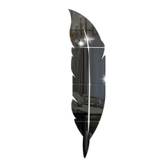 3D Dancing Feathers Mirror Wall Stickers DIY Art Atmosphere Home Shining Wall Stickers House Decoration Living Room Decoration Home Decor Mirror Art