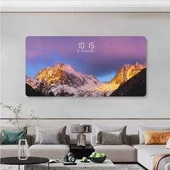 Digital perpetual calendar electronic clock hanging watch decoration artist uses restaurant clock wall hanging light Home Decor