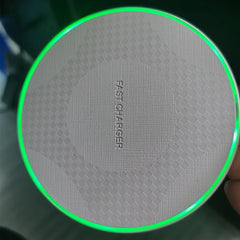 Wireless Charger Pad Stand Desktop Ultra-thin Mobile Phone Fast Charging Dock Station For iPhone 15 14 13 12 11 Samsung Xiaomi