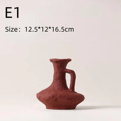 Hydroponics Nordic Style Simple Flower Pot, Ceramic White Vases, Table Accessories, Bathroom Aesthetic Room Home Decor