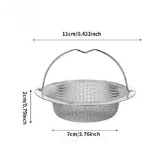 1Pc Stainless Steel Kitchen Sink Filter, Garbage Food Residue/Hair Catcher, Keep Your Bathtub Kitchen Tools, Kitchen Cleaning
