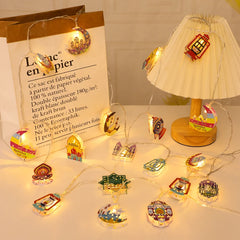 Ramadan Eid Mubarak LED Moon Star String Lights 2026
