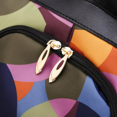 Women's Colorful Anti-Theft Backpack Casual Waterproof Oxford Daily Travel Backpacks for Women Multifunctional Preppy School Bag
