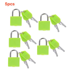 5PCS 22mm Small Mini Strong Steel Padlock Travel Suitcase Diary Lock With 2 Keys Colored plastic case padlock Decoration
