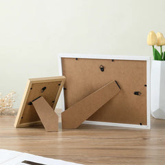 3PCS Wooden Photo Frames Set – Wall & Stand Display (10x15–A4) Home Decor