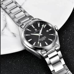Corgeut 41mm Luxury NH35 Movt Man Sport Clock Automatic Relogio Masculino Mechanical Wristwatch Sapphire Steel Band Men's Watch