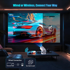 Magcubic Projector HY300 PRO + 8K Android 14 Dual Wifi6 Allwinner H726 BT5.4 1080P 1280*720P Home Cinema Outdoor Projetor