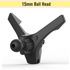 Car Air Vent Clip Cell Phone Holder Universal 17mm Ball Head Car Air Outlet Hook Clamp Accessories For Magnet Car Phone Bracket