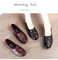 Women’s Leather Flats Classic Casual Loafers