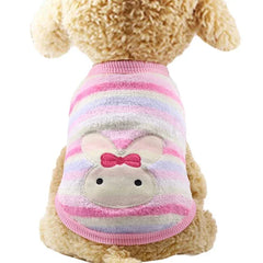 Cartoon Fleece Pet Cat Clothes Winter Warm Pet Dog Vest Puppy Cat Sweater Dog Clothes For Small Dogs Cats Coat Jacket Pet Shop Pet Clothing